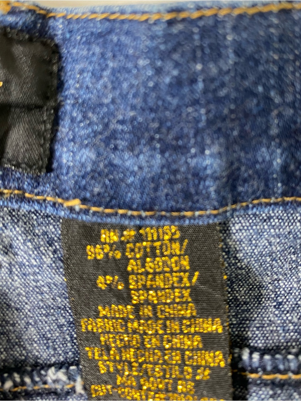 Baby Phat Dark Blue Flared Jeans with Front Seams Y2K Bootcut Stretch Denim - Picture 7 of 11